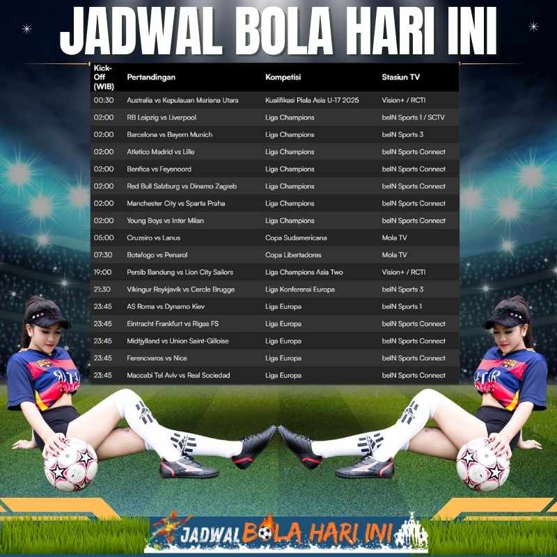 Jadwal bola liga inggris