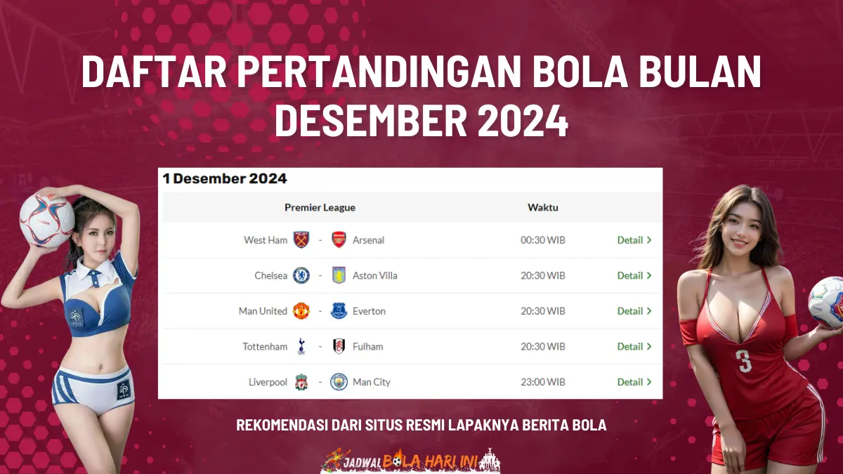 Daftar Pertandingan bola